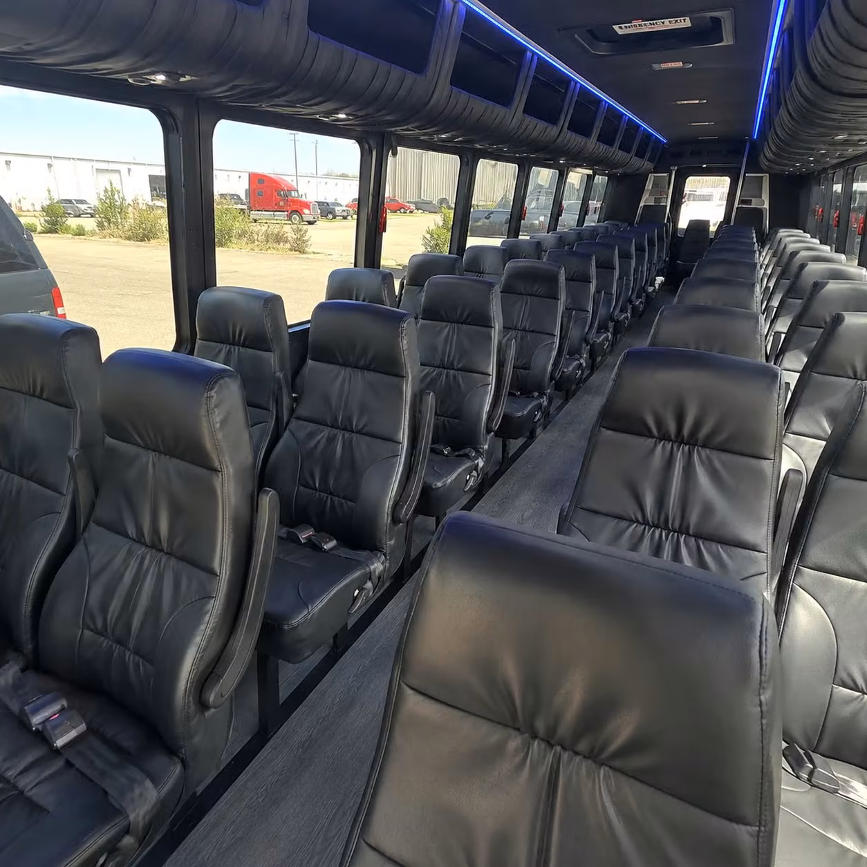 25 passenger minibus interior