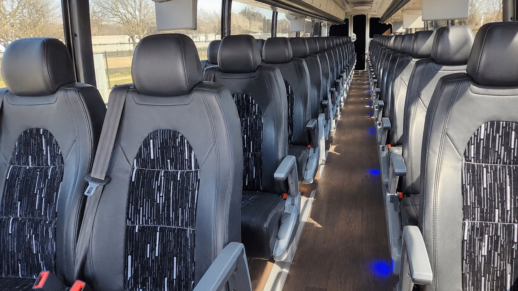 bridal party transportation from getting ready suites to the ceremony
